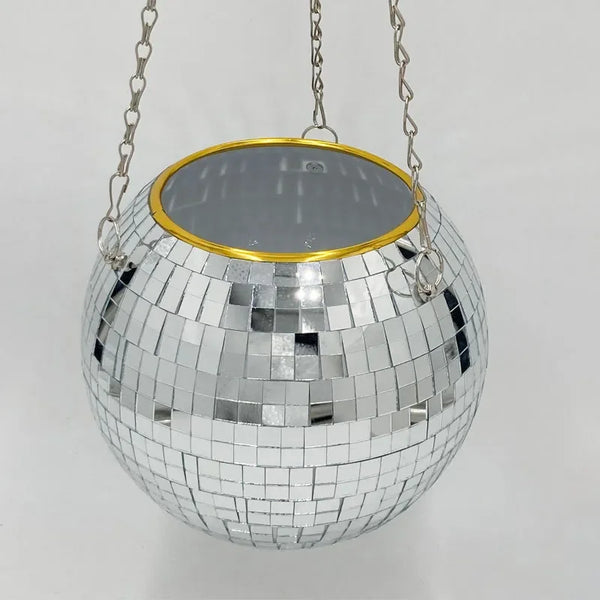 Shimmering Disco Plant Pot
