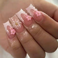 Chic Floral Press-On Nails Set